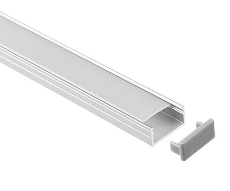 LT-1606 Led Aluminum Profiles for led strip light with flat cover- Lightstec