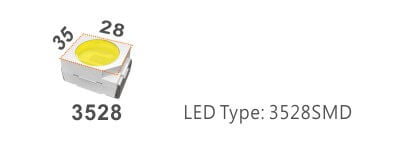 Source d'éclairage à LED SMD3528