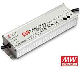 240W-Meanwell-Waterproof - مصدر طاقة LED