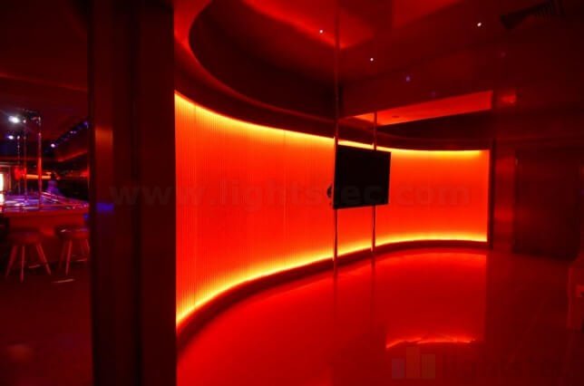 lightstec lighting wall with led strip light