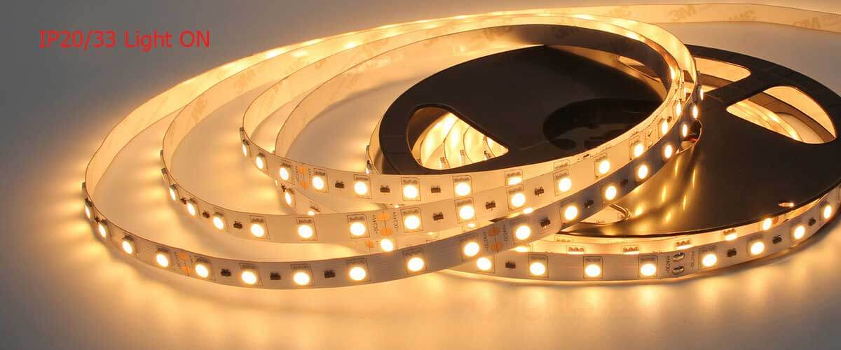 IP20-IP33-not-waterproof--led-strip-light--5050-light-on