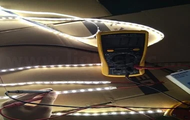 led strip light and long cable voltage drop test 5