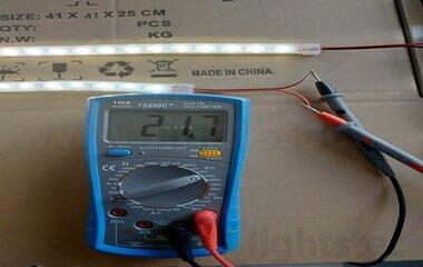 led strip light voltage drop 24v test (2)
