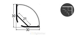 2004 led profile size