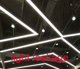 How to deal with the light leakage of led linear light