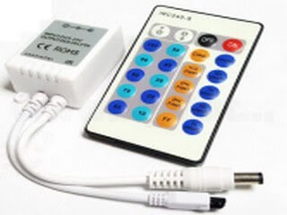 IR 24 مفتاح تحكم لون واحد (طبقة مزدوجة PCB) LT-IR-24S IR 24 key single color controller (double layer PCB) LT-IR-24S
