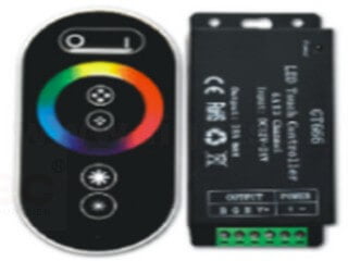RF6 مفتاح قذيفة الحديد وحدة تحكم RGB GT666 LT-RFT-06 RF6 key iron shell RGB controller GT666 LT-RFT-06