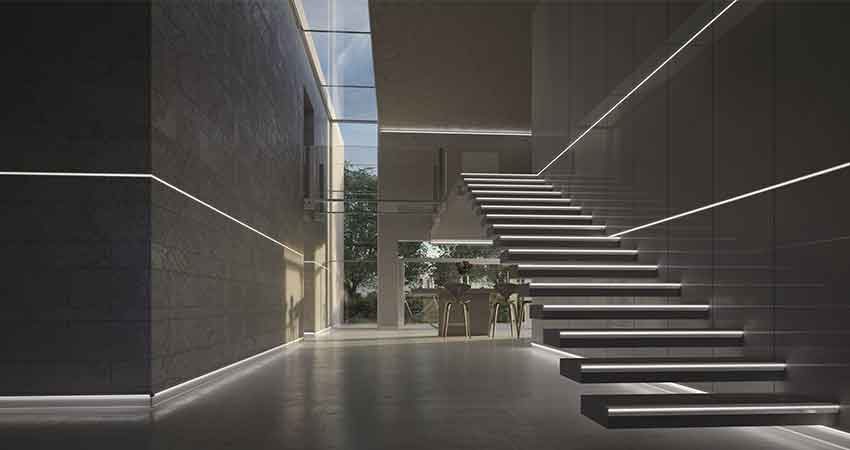 إضاءة السلالم LED- الألومنيوم