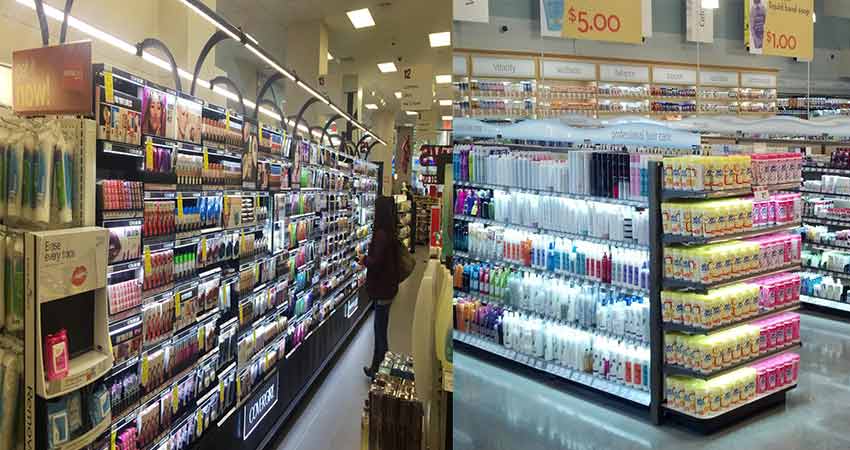 LED-riba-valgust kasutav-supermarketi-heade-heade-riiulil