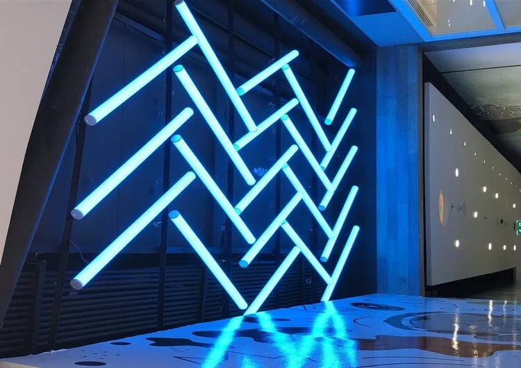 round aluminum led channel with strip light