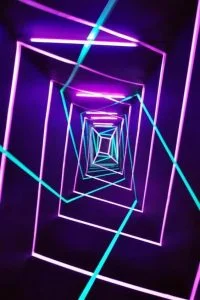 LED lineaarse valguse kunst