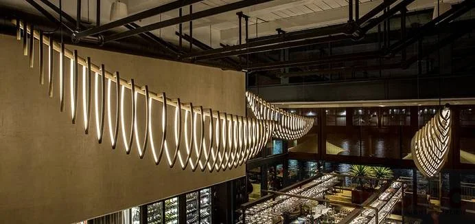 led linear light use in Restaurant lighting (2)