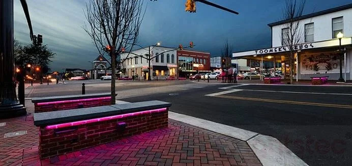 led linear light use in city park lighting (2)