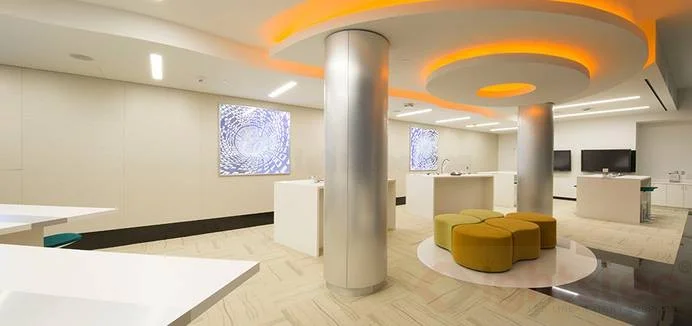 led linear light use in company ceiling lighting (4)