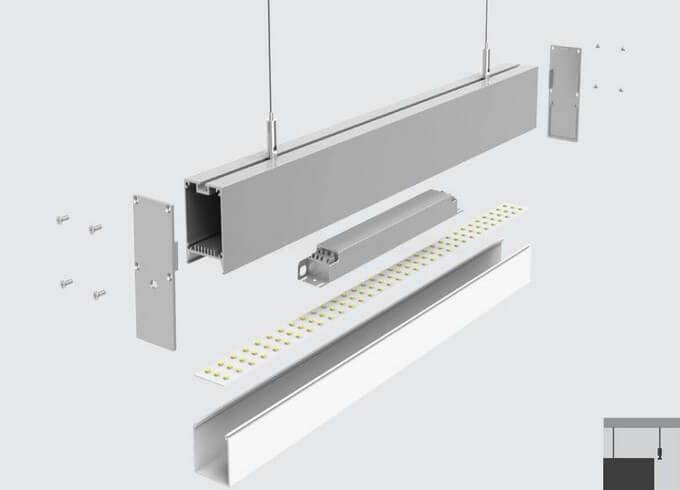 Pendant led linear light fixture Pendant led linear light fixture