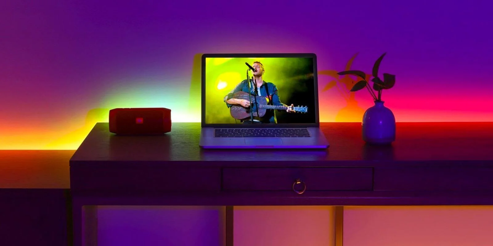 pil gücü RGB led şerit ışığı