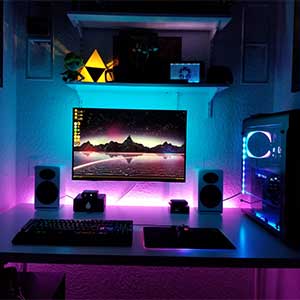 Led strip best sale desk lamp