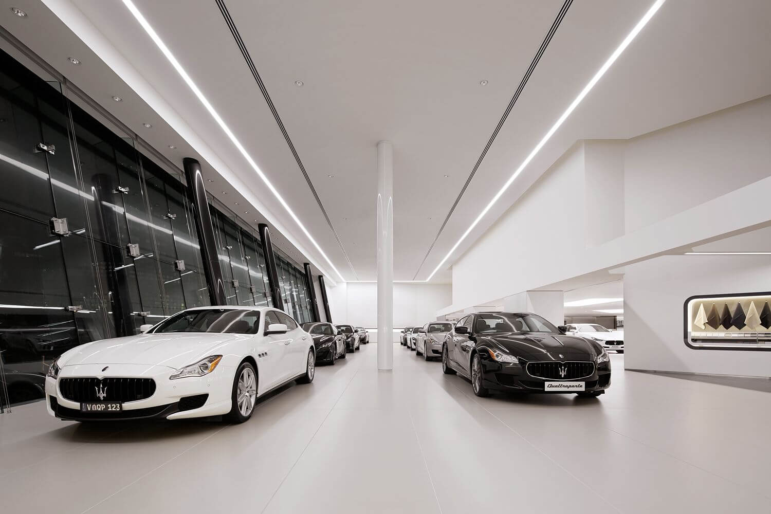 Maserati showroom led linear light