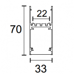 825AL+9LENS led linear light size -lightstec