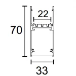 825PC+2LENS led linear light size -lightstec