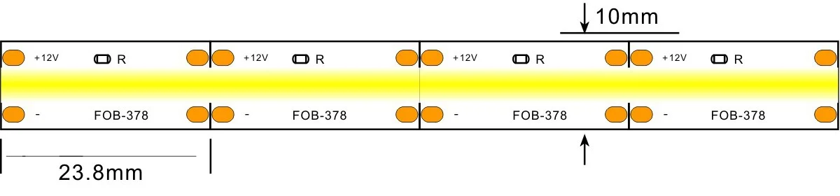 COB led strp light -lightstec 378-12v