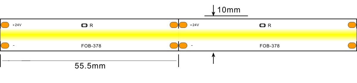 COB led strp light -lightstec 378-24v