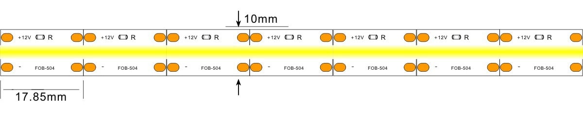 ЦОБ лед стрп лампа -лигхтстец 504-12в COB led strp light -lightstec 504-12v