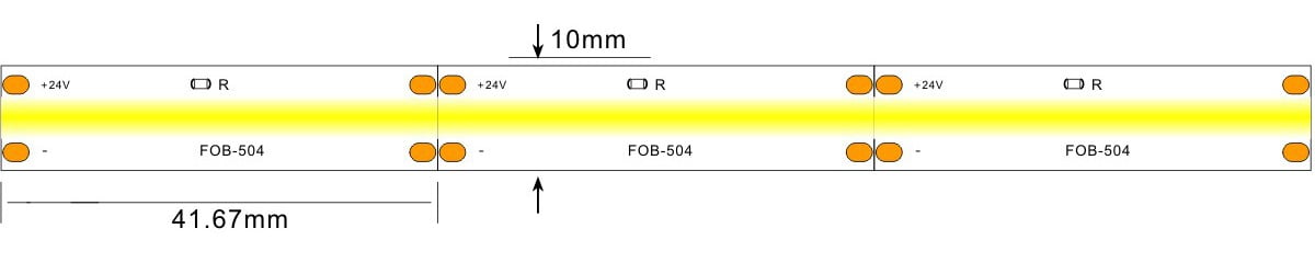 COB led strp light -lightstec 504-24v