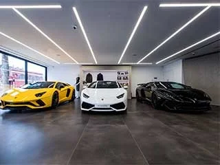 Lamborghini-showroom-led-linear-light