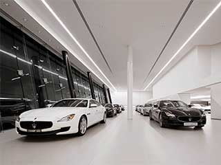 Maserati-showroom-led-linear-light