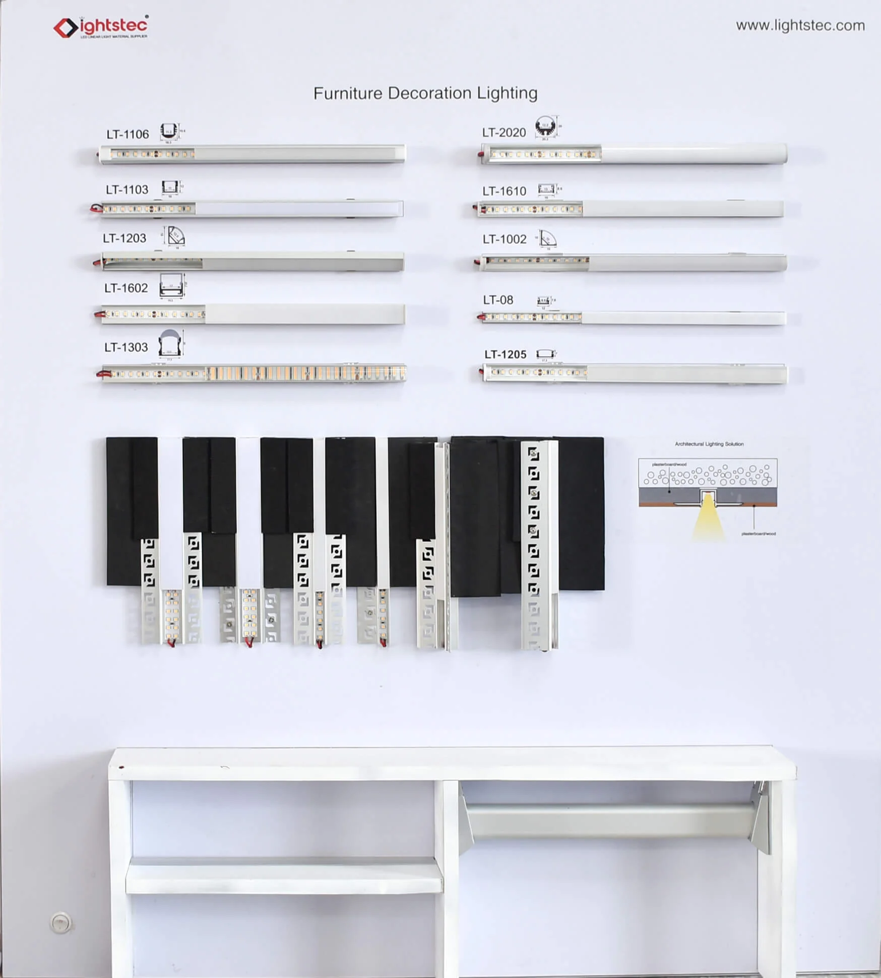 led aluminum profile series.
