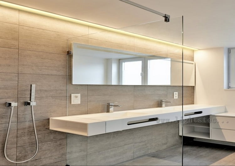 LED Light strips in Bathroom