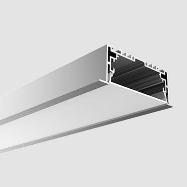 Recessed aluminum profile