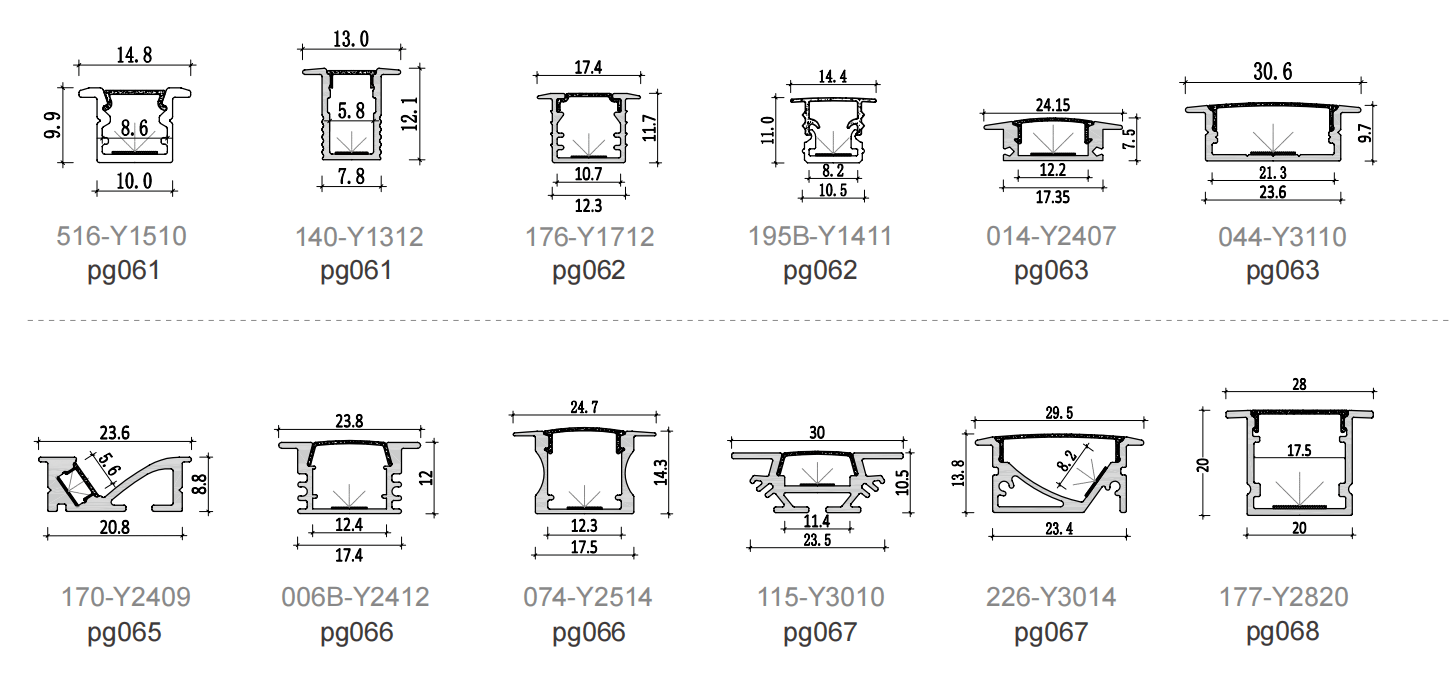 Recessed series