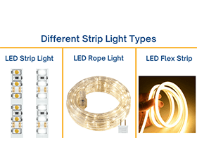 LED sloksnes gaismas veidi