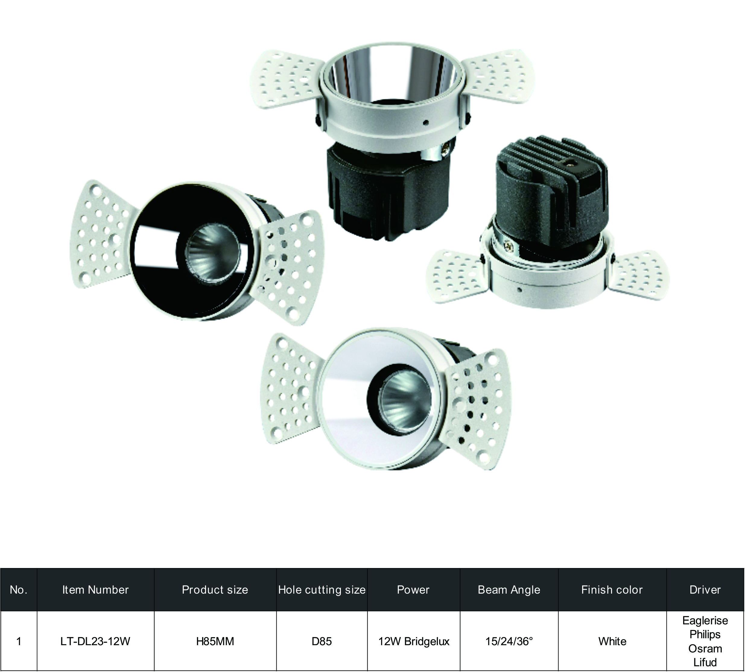 FRAMELESS DOWNLIGHT DL23