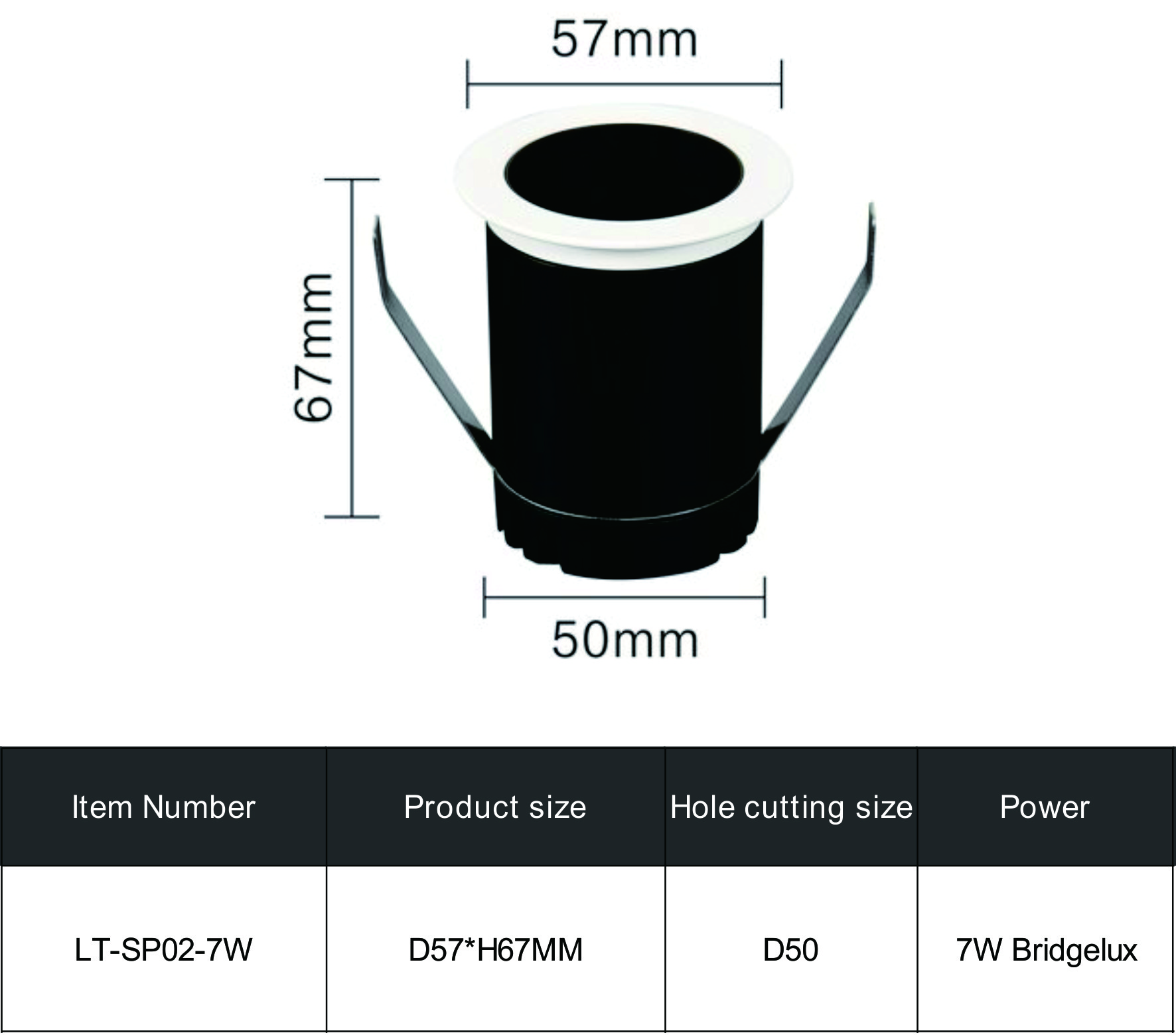 SPOT LIGHT SP02-7W SPOT LIGHT SP02-7W