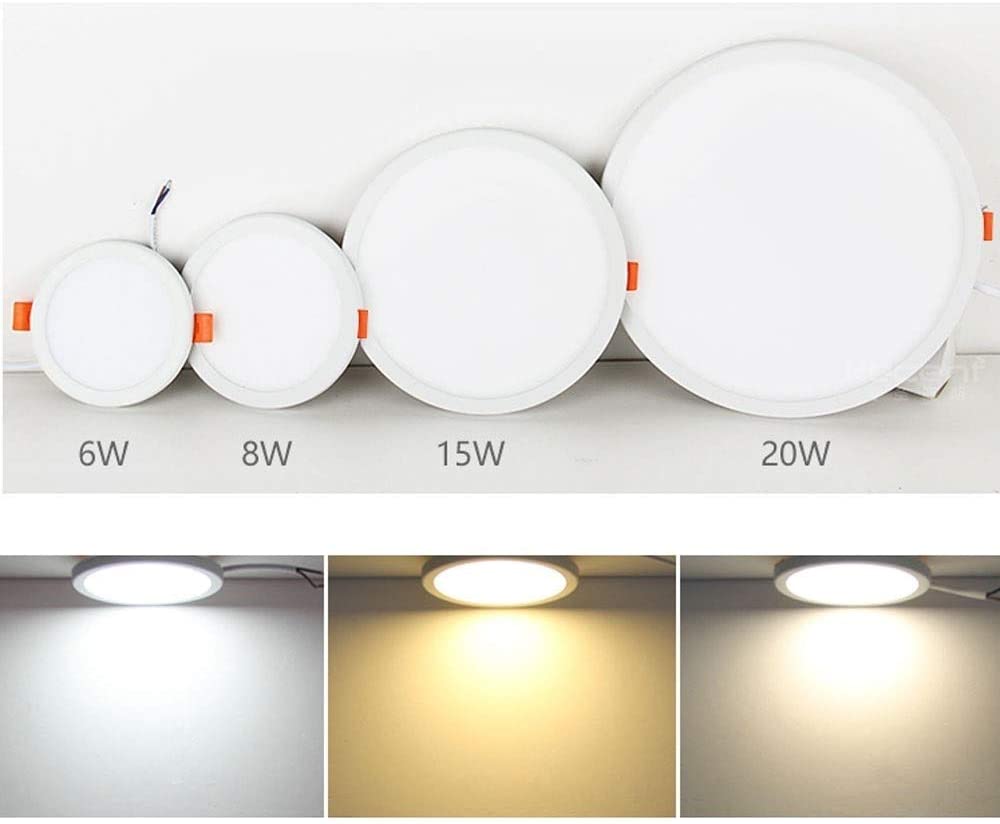 tamaño y potencia del downlight