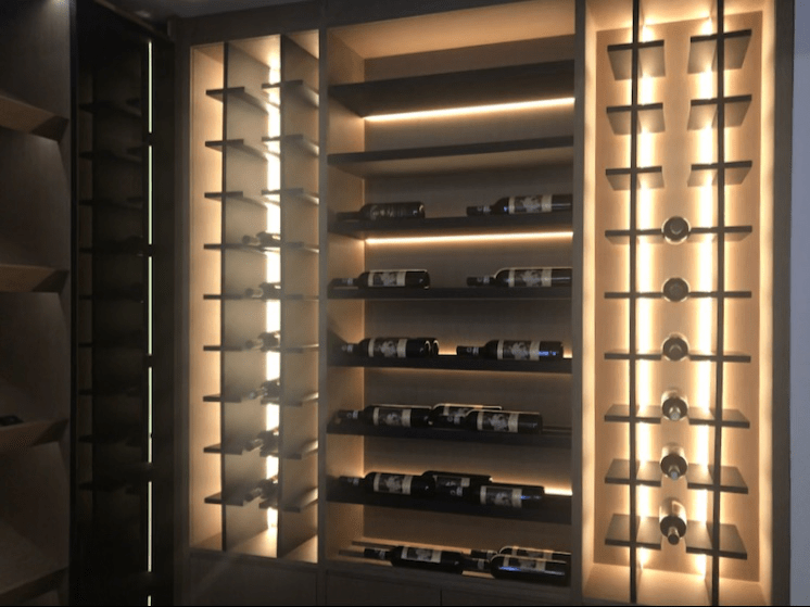 wine cabinet lights