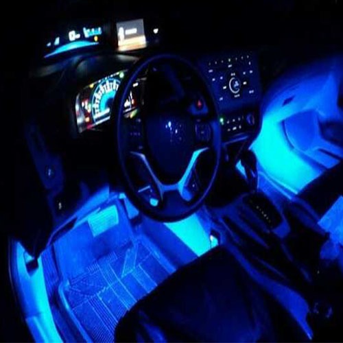 Blue strip light for car interior