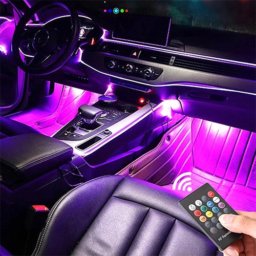 strip light with controller for car