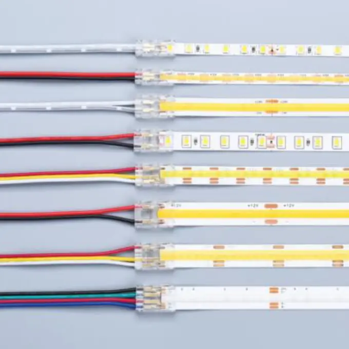 LED strip light connectors