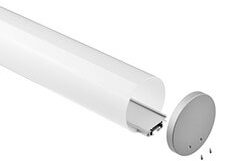 lt-120 round led linear light aluminum profile